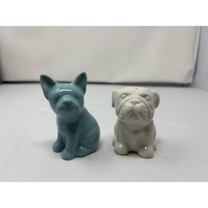 French Bulldog Shakers Salt Pepper Blue White Ceramic Dog Threshold Target